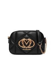LOVE MOSCHINO EMBOSSED Bolsa para estuche de c&aacute;mara negro - Bolsos Mujer - 1