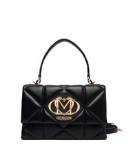LOVE MOSCHINO EMBOSSED Bolso malet&iacute;n con bandolera negro - Bolsos Mujer - 1