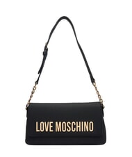LOVE MOSCHINO BOLD LOVE Bolso de hombro con inserci&oacute;n de cadena negro - Bolsos Mujer - 1