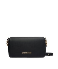 LOVE MOSCHINO JEWEL Bolso de hombro con solapa negro - Bolsos Mujer - 1