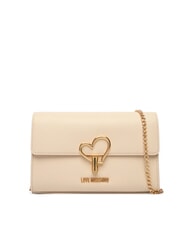 LOVE MOSCHINO HEART TURNLOCK Bolso de hombro peque&ntilde;o Marfil - Bolsos Mujer - 1