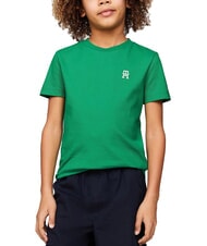 TOMMY HILFIGER TH KIDS Camiseta de manga corta con escudo del logotipo Verde Ol&iacute;mpico - Camiseta ni&ntilde;o - 1