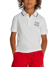 TOMMY HILFIGER TH KIDS Polo de manga corta para ni&ntilde;os blanco - Camiseta ni&ntilde;o - 1