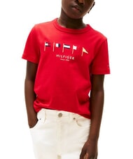 TOMMY HILFIGER TH KIDS Camiseta de algod&oacute;n de manga corta - Camiseta ni&ntilde;o
