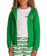 TOMMY HILFIGER TH KIDS Sudadera con cremallera completa para ni&ntilde;os verde radiante - Sudadera Beb&eacute; - 1