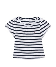 TOMMY HILFIGER TH KIDS BABY Camisa de manga corta Raya bretona blanca azul marino noche oscura - Peleles y conjuntos para beb&eacute; - 1
