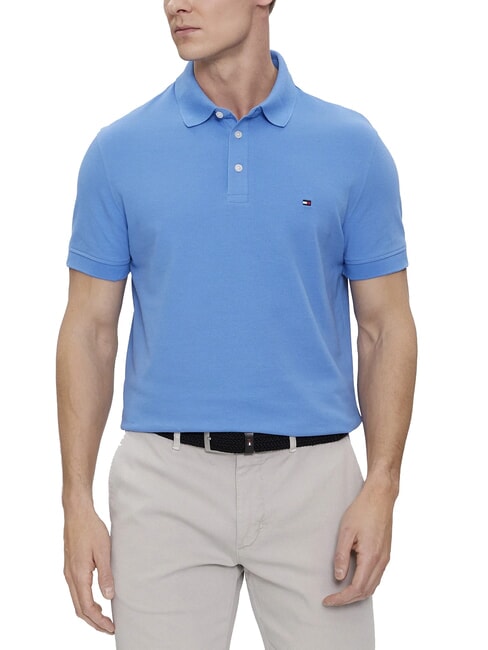 TOMMY HILFIGER 1985  1985 playera tipo polo de corte slim hechizo azul - camisa polo