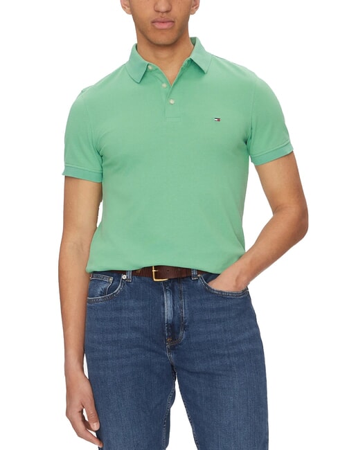TOMMY HILFIGER 1985  1985 playera tipo polo de corte slim Fuerte verde - camisa polo