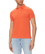 TOMMY HILFIGER 1985  1985 playera tipo polo de corte slim naranja brillante - camisa polo - 1