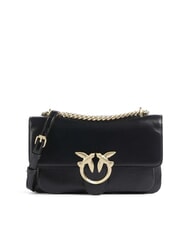 PINKO LOVE BAG Bolso de hombro fino de piel Limusina negra - oro mate - Bolsos Mujer - 1