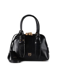 PINKO BOWLING Bolso peque&ntilde;o de cuero con forma de c&uacute;pula negro-oro antiguo - Bolsos Mujer - 1