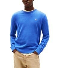 TOMMY HILFIGER TH JEANS Su&eacute;ter de cuello redondo de algod&oacute;n clima azul - Su&eacute;teres de los hombres - 1