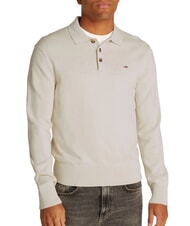 TOMMY HILFIGER TH JEANS Su&eacute;ter con cuello y botones papel prensa - Su&eacute;teres de los hombres - 1