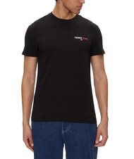 TOMMY HILFIGER TH JEANS Camiseta de manga corta con estampado negro - camiseta - 1