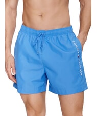 TOMMY HILFIGER TH Disfraz de boxeador con logo vertical hechizo azul - Trajes de ba&ntilde;o - 1