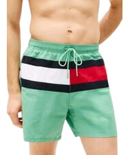 TOMMY HILFIGER TH Shorts de ba&ntilde;o con el logotipo de la bandera Fuerte verde - Trajes de ba&ntilde;o - 1