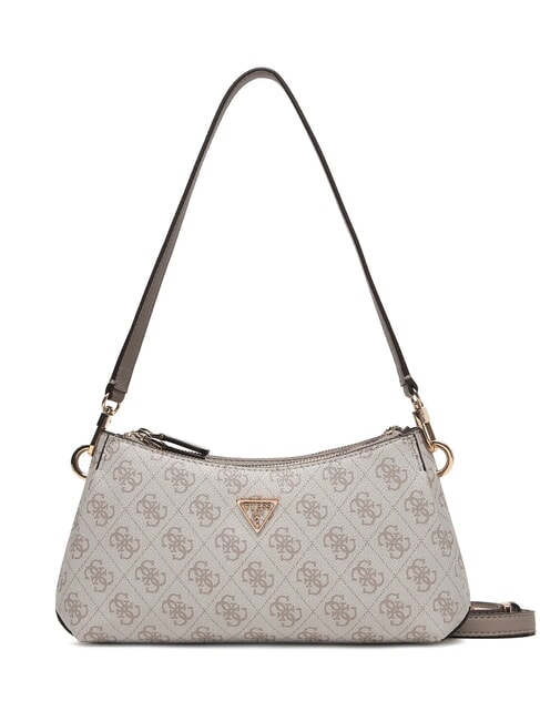 GUESS NOELLE 2 Bolso de hombro, bolso bandolera logotipo de color topo oscuro - Bolsos Mujer