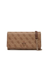 GUESS NOELLE 2 Mini bolso de hombro logotipo de caf&eacute; con leche / marr&oacute;n - Bolsos Mujer - 1