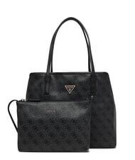 GUESS VICTTORIA 2 Bolso de hombro tipo shopper, con clutch bolsa de asas Vikky Large Roo Coalog - Bolsos Mujer - 1