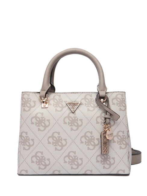 GUESS NOELLE 2 Bolso de mano, con bandolera logotipo de color topo oscuro - Bolsos Mujer