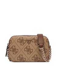 GUESS NOELLE 2 Mini bolso de hombro para c&aacute;mara logotipo de caf&eacute; con leche / marr&oacute;n - Bolsos Mujer - 1