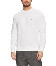 TOMMY HILFIGER TH Sudadera de algod&oacute;n con cuello redondo blanco - Sudaderas - 1