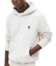 TOMMY HILFIGER TH Sudadera con capucha de algod&oacute;n leche de avena brezo - Sudaderas - 1