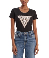 GUESS LEO TRIANGLE Camiseta de manga corta jetbla - camiseta - 1