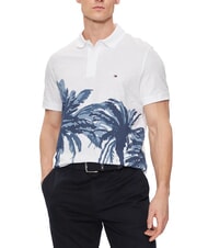 TOMMY HILFIGER TH Polo de manga corta con estampado blanco - camisa polo - 1