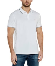 TOMMY HILFIGER TH Polo de manga corta con ribete - camisa polo
