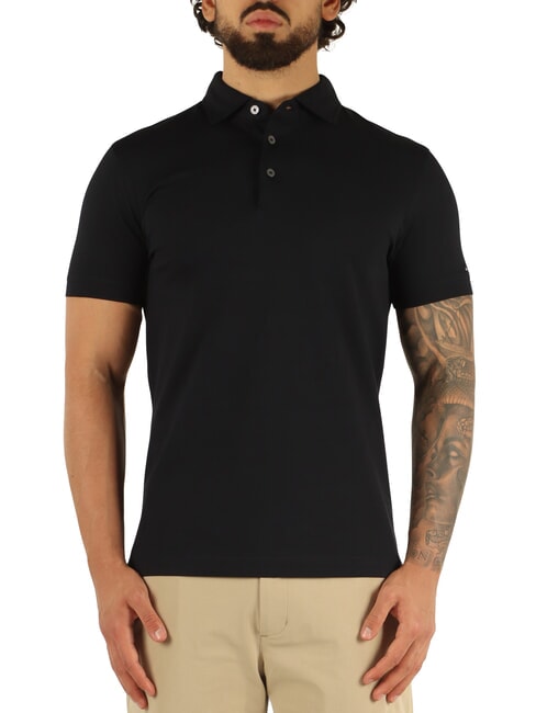 TOMMY HILFIGER TH Polo de manga corta con logotipo en la manga cielo del desierto - camisa polo