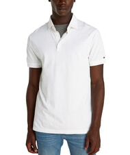 TOMMY HILFIGER TH Polo de manga corta con logotipo en la manga blanco &oacute;ptico - camisa polo - 1
