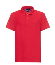 TOMMY HILFIGER TH Polo de algod&oacute;n piqu&eacute; de manga corta rojo primario - camisa polo - 1