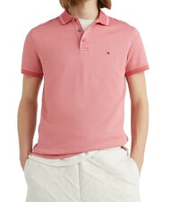 TOMMY HILFIGER TH Polo de algod&oacute;n de manga corta rosa - camisa polo - 1