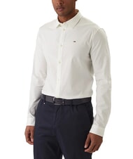 TOMMY HILFIGER TH JEANS Camisa de manga larga de corte entallado blanco - Camisas de hombre - 1