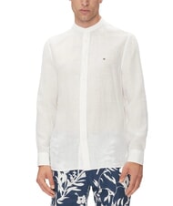 TOMMY HILFIGER TH Camisa de cuello coreano de corte regular - Camisas de hombre
