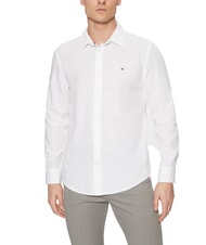 TOMMY HILFIGER TH Camisa de algod&oacute;n de manga larga blanco &oacute;ptico - Camisas de hombre - 1