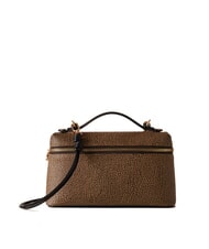 BORBONESE GEMINI Bolso peque&ntilde;o tipo ba&uacute;l con correa para el hombro op natural / negro - Bolsos Mujer - 1