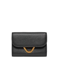 COCCINELLE DEW Cartera mediana de piel con solapa negro - Carteras Mujer - 1