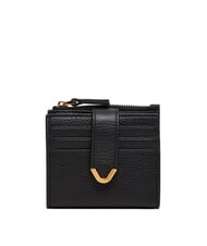 COCCINELLE DEW Cartera compacta de piel martillada negro - Carteras Mujer - 1