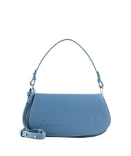COCCINELLE MYRTHA MAXI LOG Bolso bandolera de piel con bandolera azul - Bolsos Mujer - 1