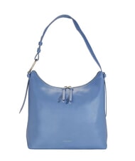 COCCINELLE MALORY Bolso de hombro de piel martillada azul - Bolsos Mujer - 1