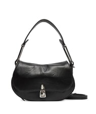COCCINELLE MAGIE WRINKLED Bolso de hombro de piel con solapa negro - Bolsos Mujer - 1