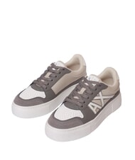 ARMANI EXCHANGE AX LOGO Zapatillas con plataforma lubina marr&oacute;n + arena - Zapatos Mujer - 1