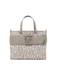 ARMANI EXCHANGE LOGO ALL OVER Bolso de mano con bandolera sonido arena / lubina marr&oacute;n - Bolsos Mujer - 1