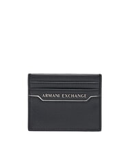 ARMANI EXCHANGE A|X Tarjetero con logotipo negro/negro - Carteras Hombre - 1
