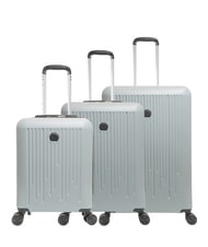 DELSEY CHRISTINE EU Conjunto de cabina + carrito mediano + grande SILVER - Set Trolley - 1