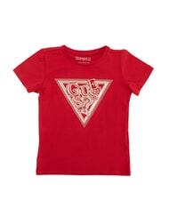 GUESS KIDS Camiseta de algod&oacute;n con estampado y pedrer&iacute;a - Camiseta ni&ntilde;o
