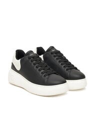 ARMANI EXCHANGE SUPER MINI-TUMBLED Zapatillas negro + blanquecino - Zapatos Mujer - 1