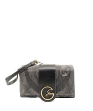 GATTINONI PLANETARIUM Bolso de hombro con solapa monocrom&aacute;tico gris claro/negro - Bolsos Mujer - 1